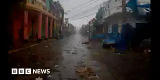 Jamaica's capital Kingston under the storm